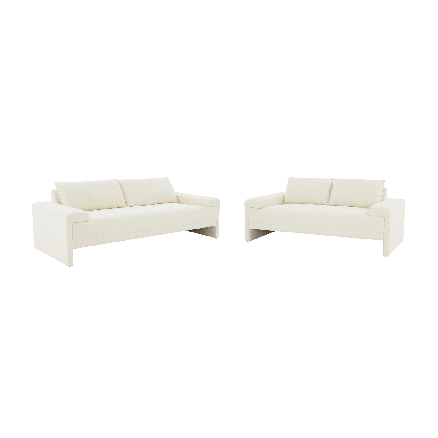Maeve Cream Boucle Upholstered Sofa