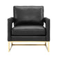 Avery Black Vegan Leather Chair