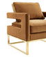 Avery Cognac Velvet Chair