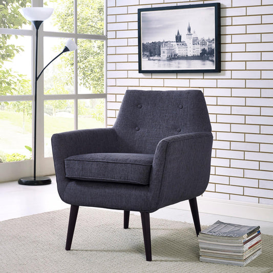 Clyde Navy Linen Chair