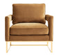 Avery Cognac Velvet Chair