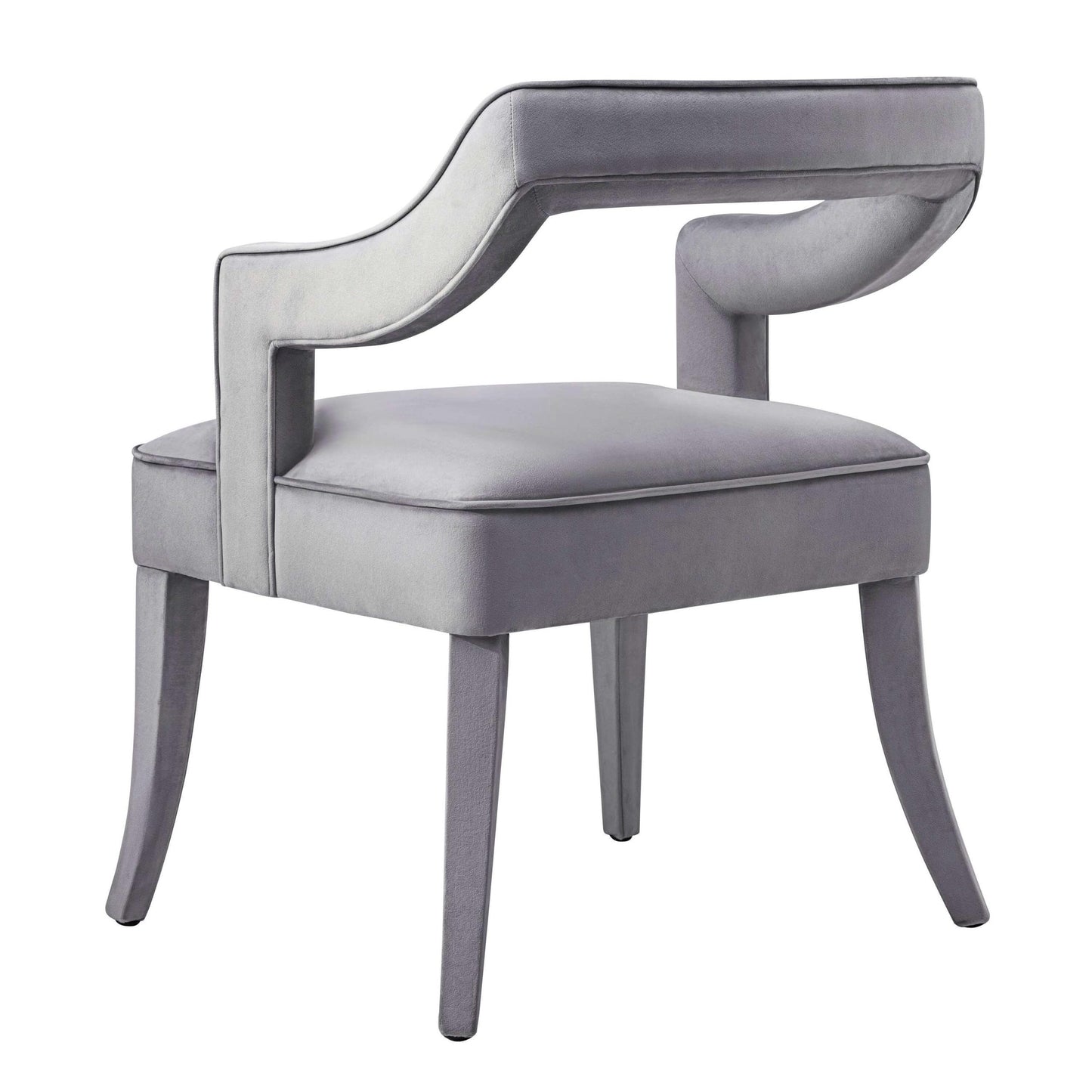 Tiffany Grey Velvet Chair