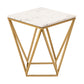 Leopold White Marble Side Table