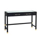 Amara Charcoal Rattan Desk