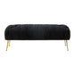 Jessica Black Velvet Bench by Inspire Me! Home Decor