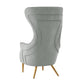 Jezebel Grey Velvet Wingback Chair by Inspire Me! Home Decor