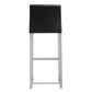 Denmark Black Stainless Steel Barstool (Set of 2)