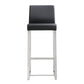 Denmark Black Stainless Steel Barstool (Set of 2)