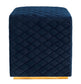 Kent Navy Velvet Ottoman