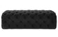 Kaylee Jumbo Black Velvet Ottoman