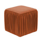 Morgan Cognac Pleated Ottoman