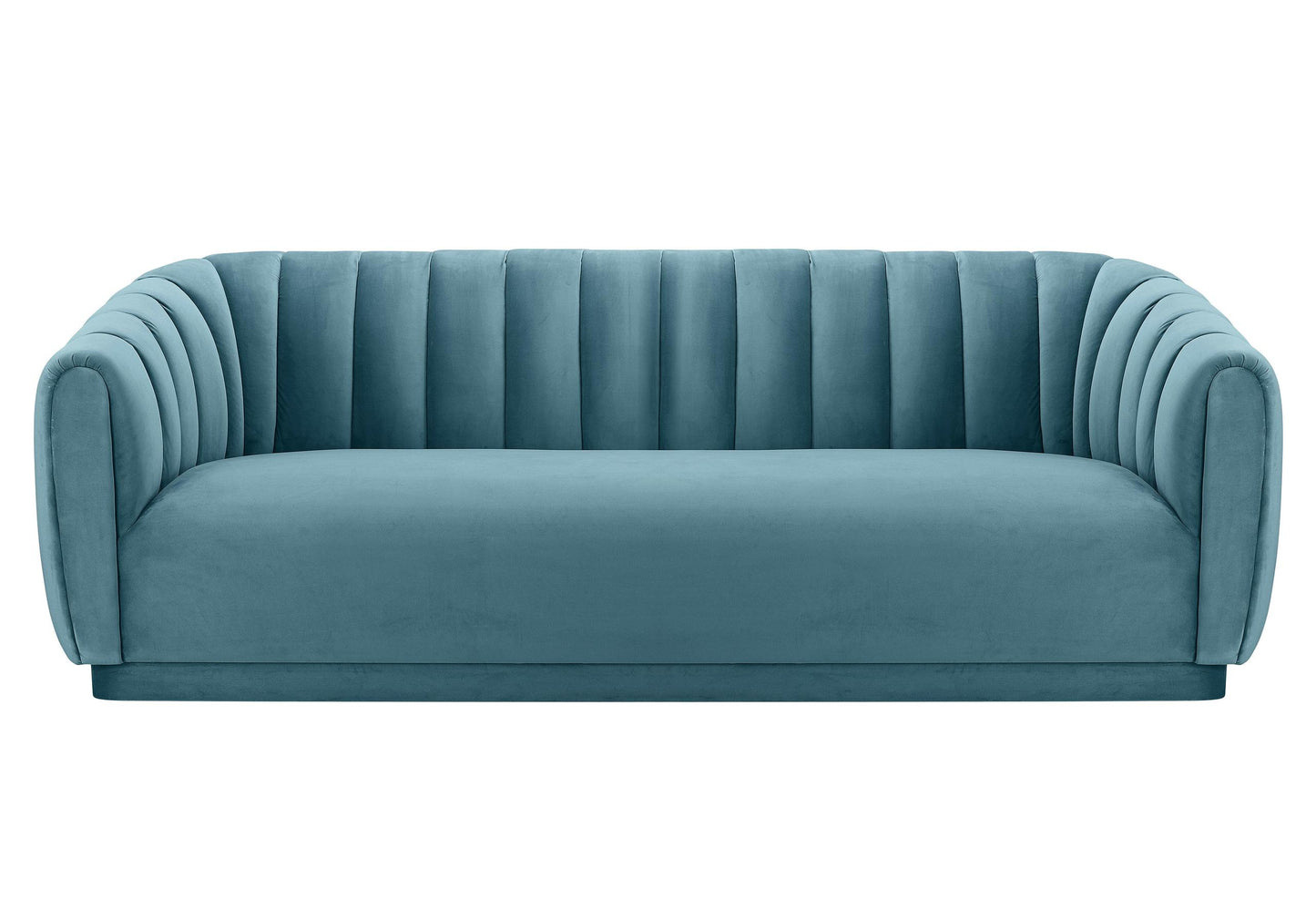 Arno Sea Blue Velvet Sofa