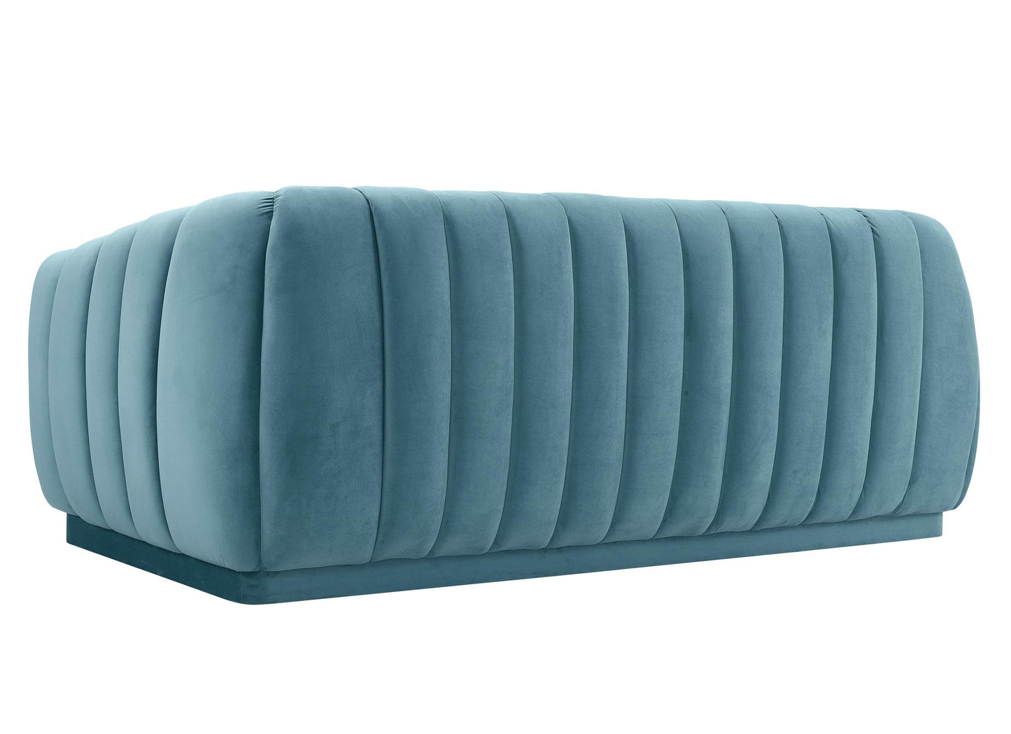 Arno Sea Blue Velvet Sofa