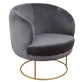 Bella Grey Velvet Chair