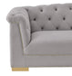 Farah Grey Velvet Loveseat by Inspire Me! Home Decor