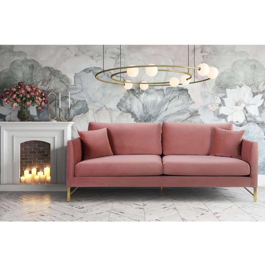 Massi Rose Velvet Sofa