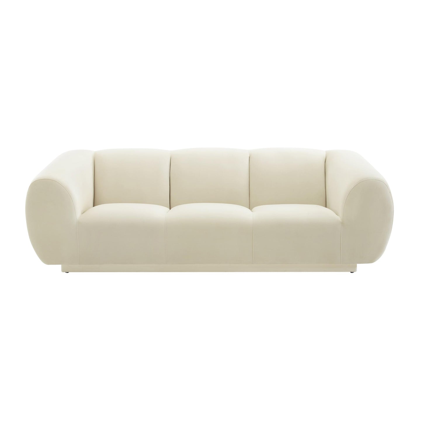 Emmet Cream Velvet Sofa