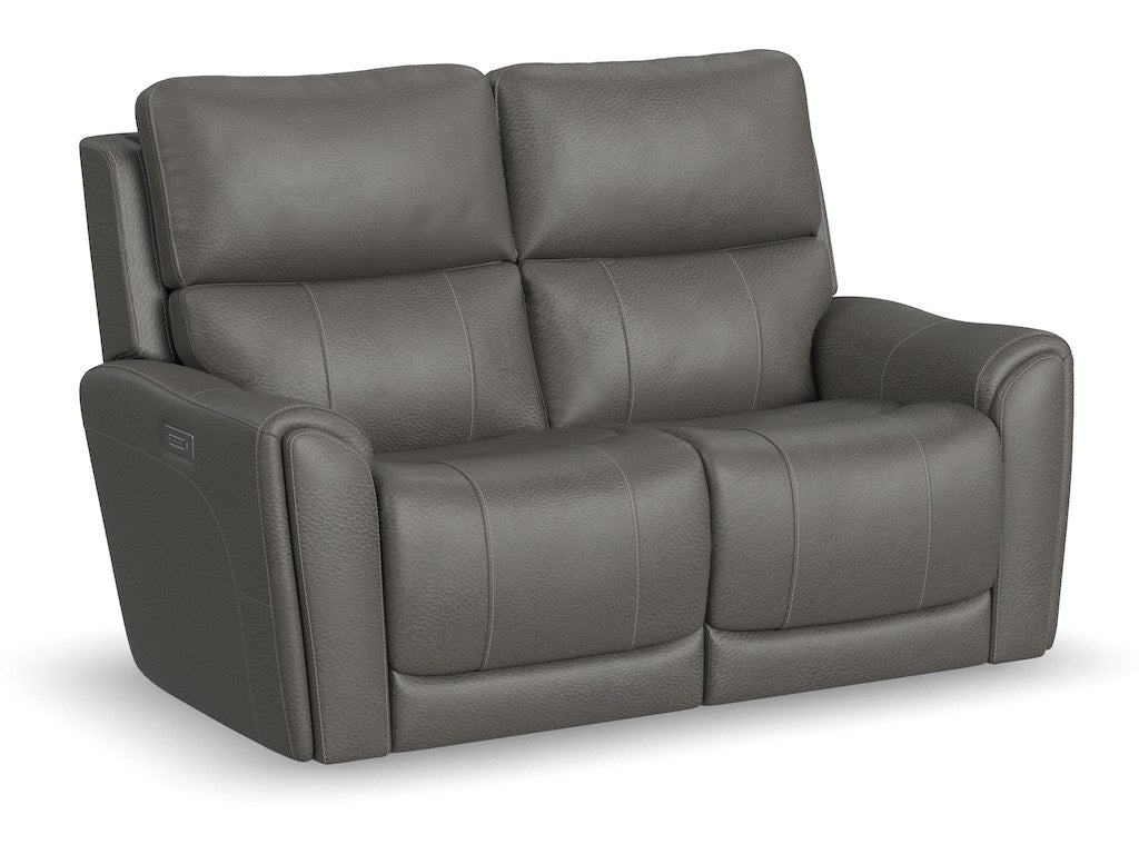 Carter Power Reclining Loveseat with Power Headrests and Lumbar