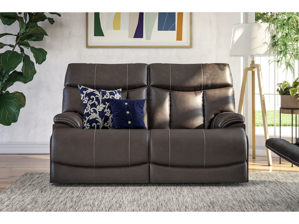 Clive Power Reclining Loveseat with Power Headrests and Lumbar