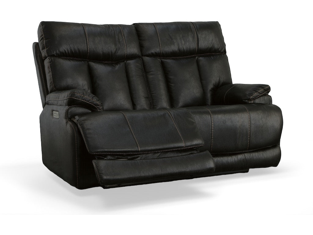 Clive Power Reclining Loveseat with Power Headrests and Lumbar