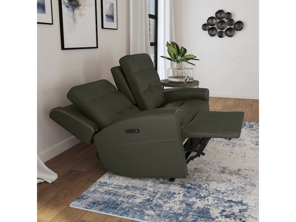 Iris Power Reclining Loveseat with Power Headrests