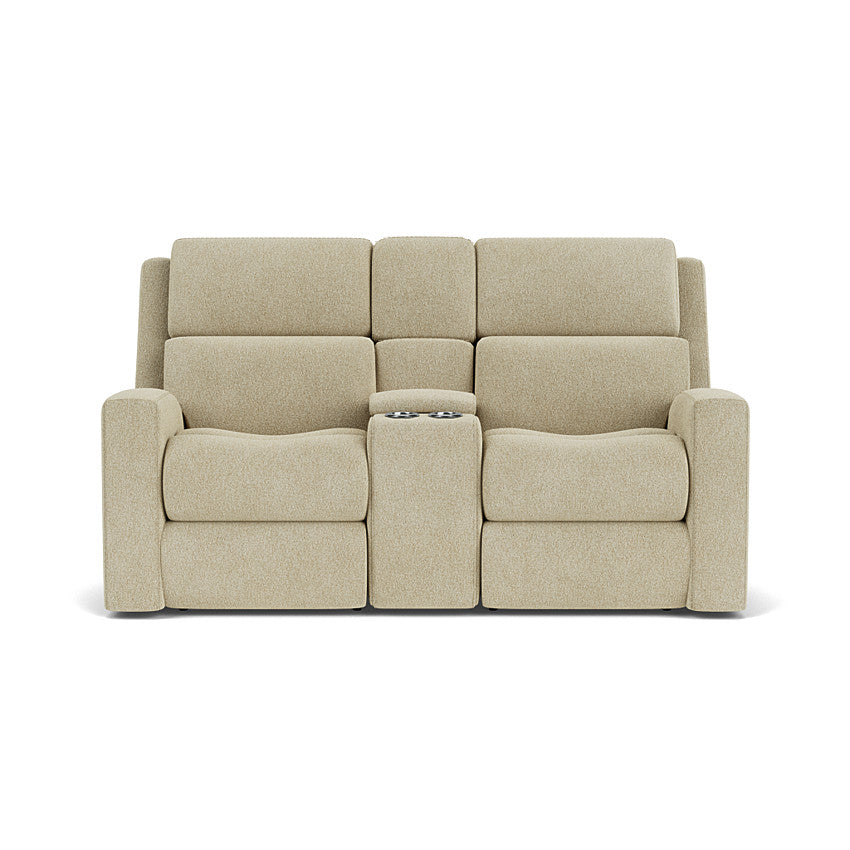 Score Power Reclining Loveseat with Console and Power Headrests and Lumbar