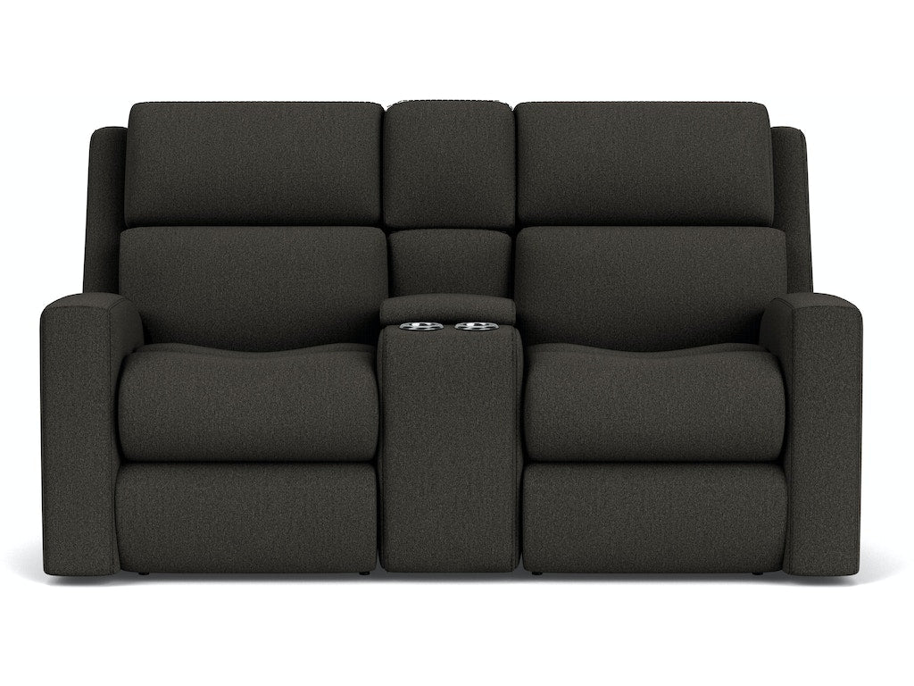 Score Power Reclining Loveseat with Console and Power Headrests and Lumbar