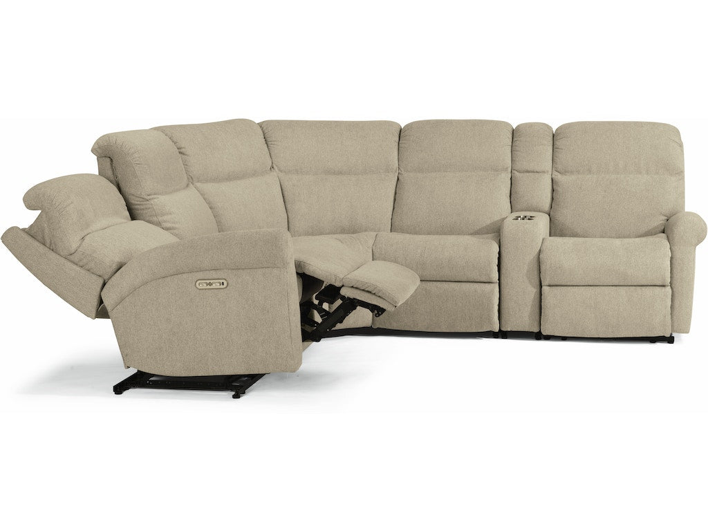 Davis Power Reclining Sectional with Power Headrests