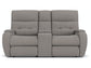 Strait Power Reclining Loveseat with Console and Power Headrests