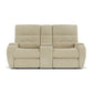 Strait Power Reclining Loveseat with Console and Power Headrests