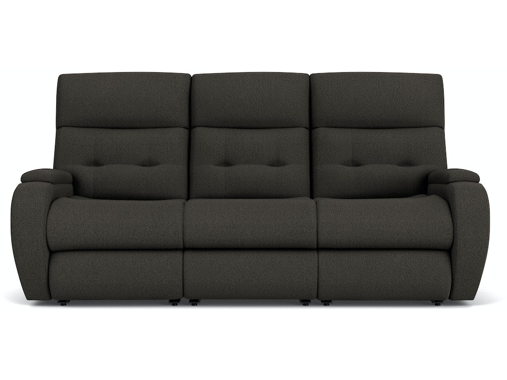 Strait Power Reclining Sofa with Power Headrests