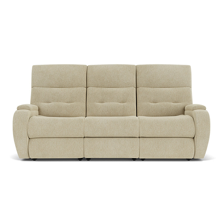 Strait Power Reclining Sofa with Power Headrests