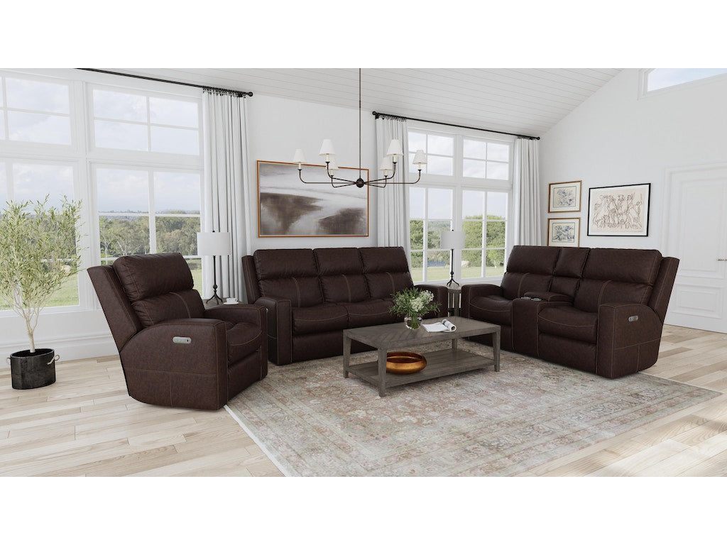 Score Power Reclining Sofa with Power Headrests and Lumbar