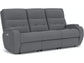 Strait Power Reclining Sofa with Power Headrests