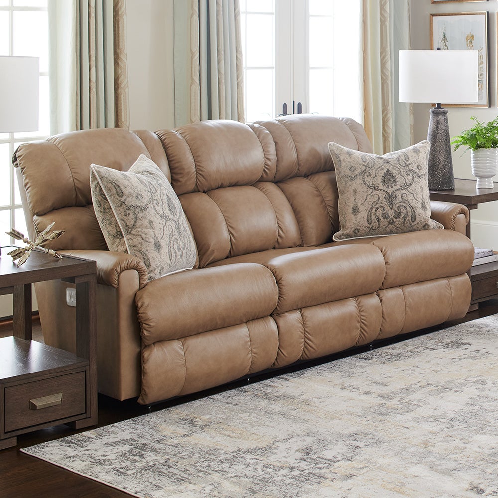 Pinnacle Power Wall Reclining Sofa w/ Headrest & Lumbar