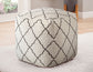 Lattice Handwoven Pouf