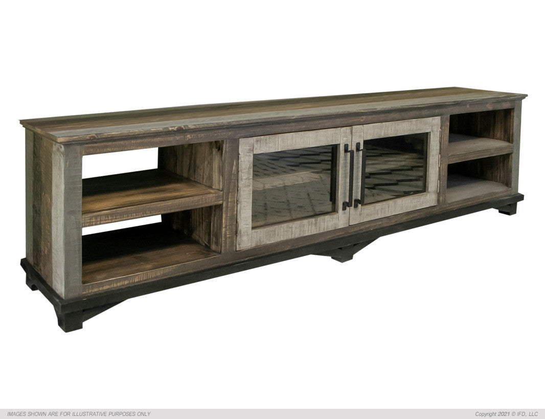 2 Door 93" TV Stand