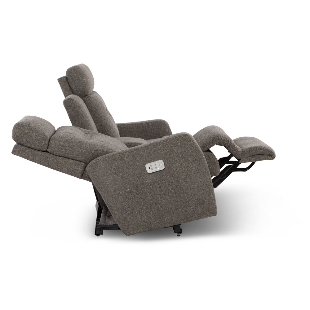 Lennon Power Wall Reclining Loveseat w/ Console Headrest & Lumbar