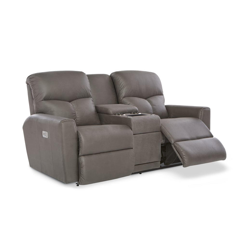 Hawthorn Power Reclining Loveseat w/ Headrest & Console