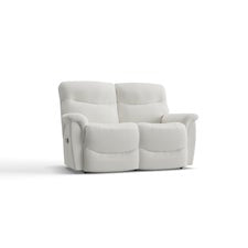 James Power Reclining Loveseat w/ Headrest & Lumbar