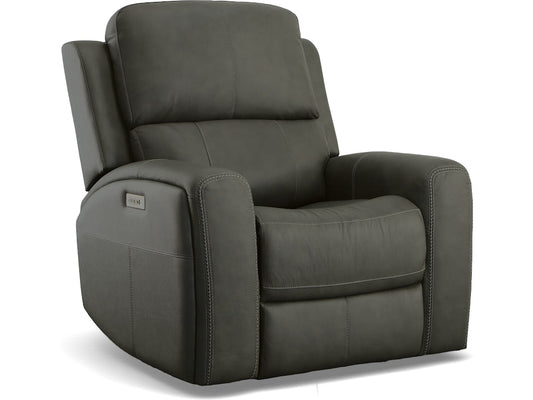 Linden Power Recliner with Power Headrest and Lumbar