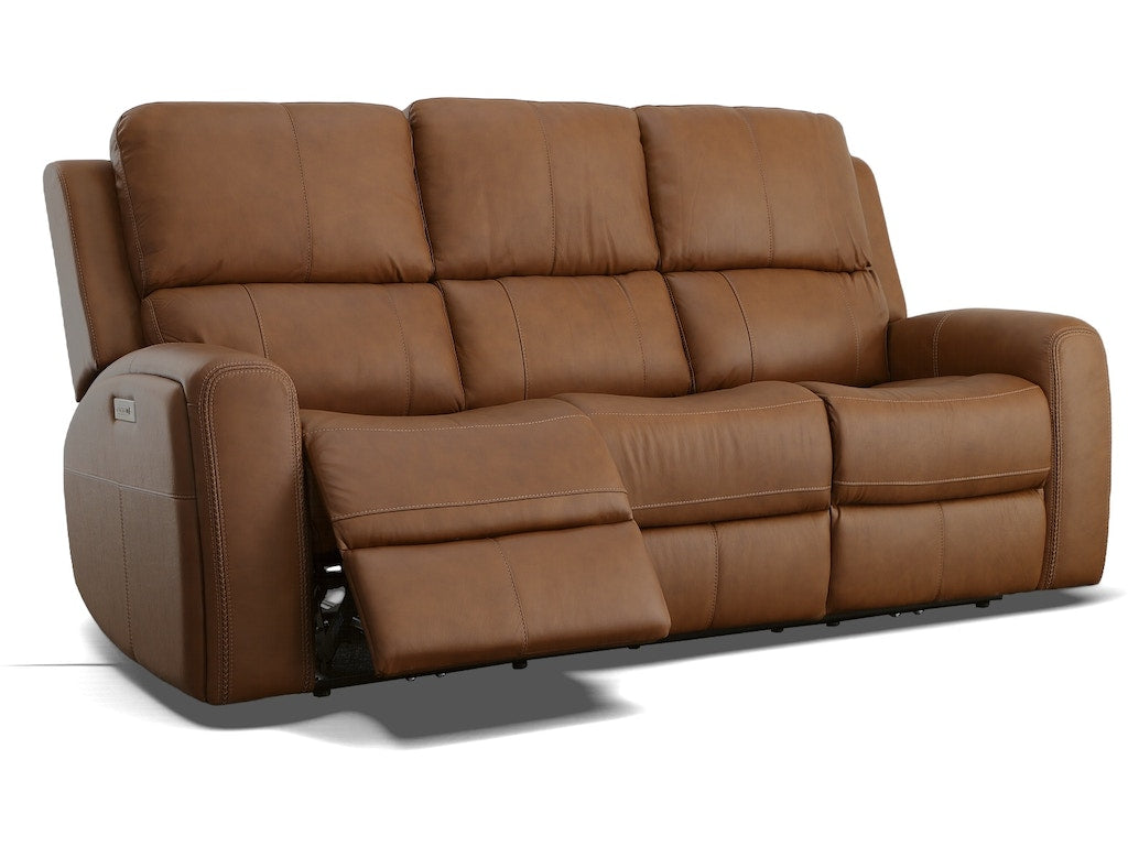 Linden Power Reclining Sofa with Power Headrests and Lumbar