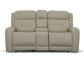 Grant Power Reclining Loveseat with Console and Power Headrests