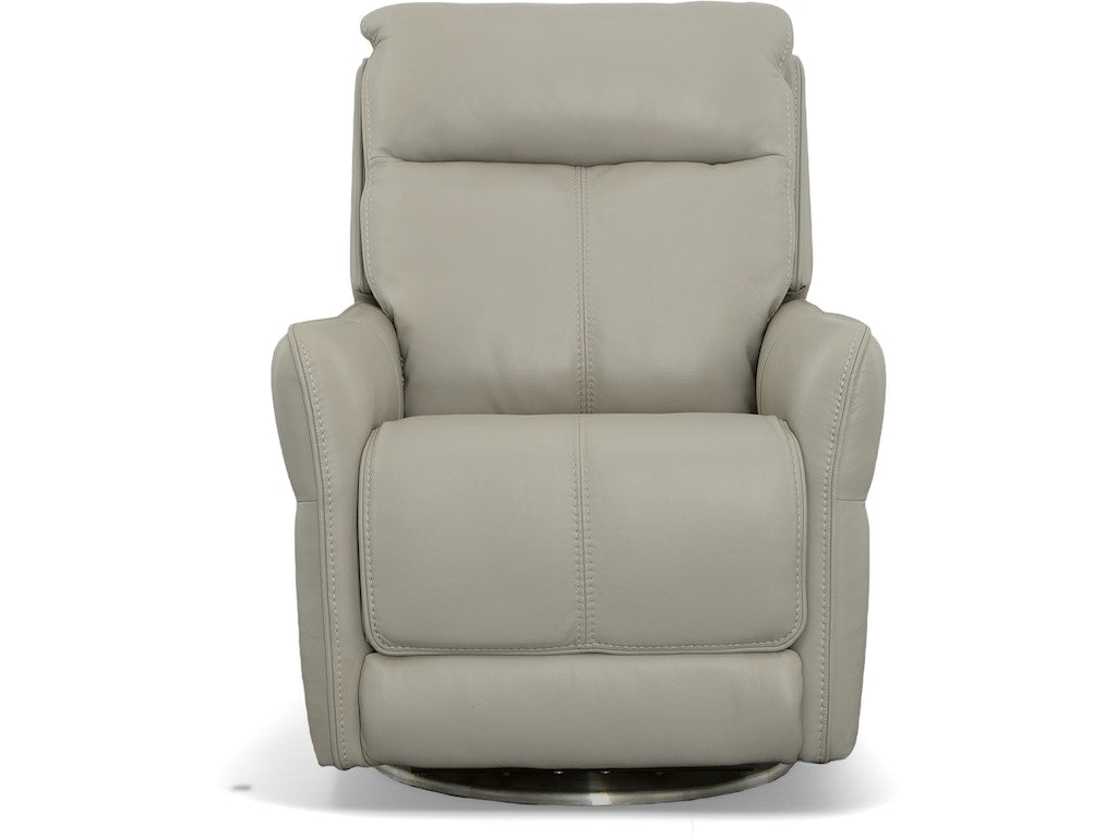 Spin Power Swivel Recliner with Power Headrest and Lumbar