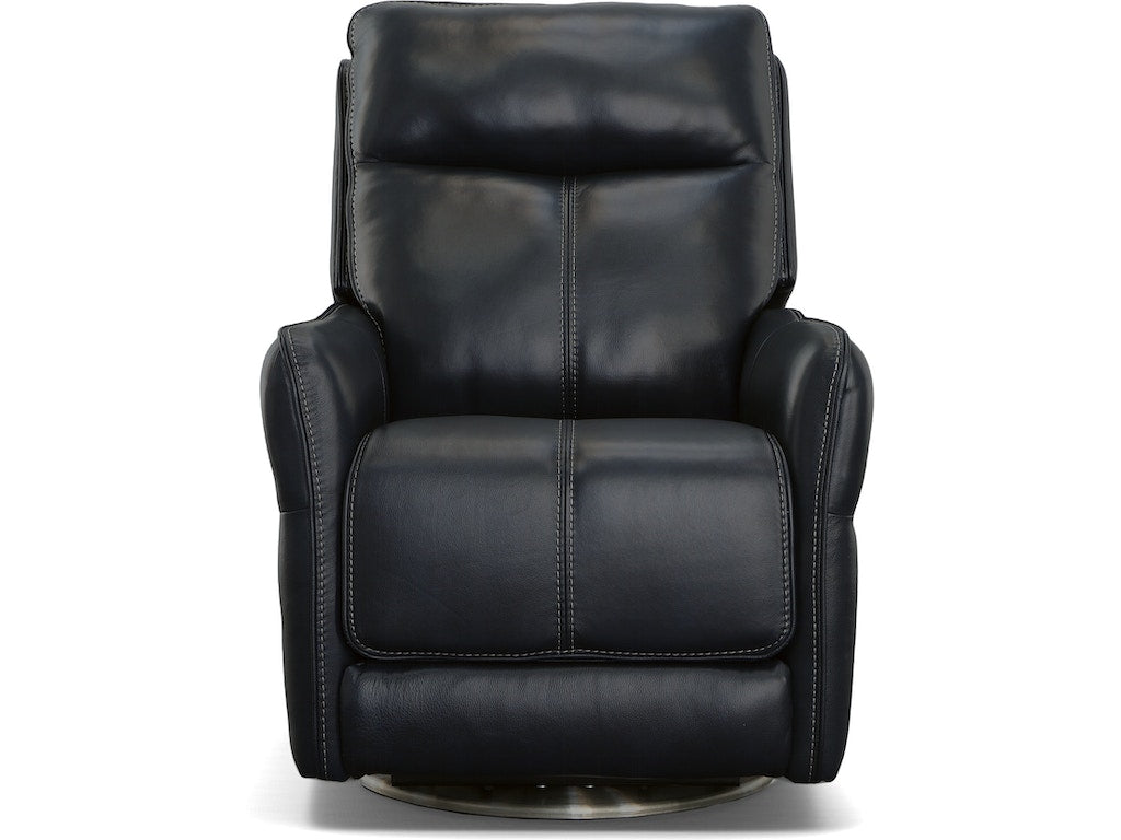 Spin Power Swivel Recliner with Power Headrest and Lumbar