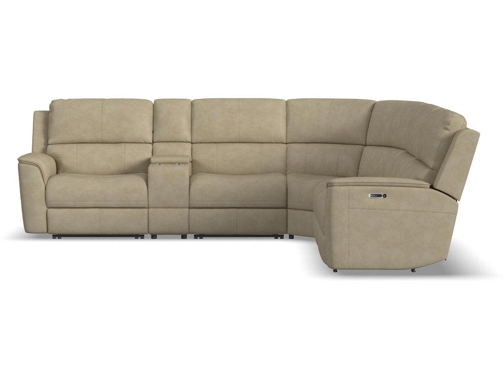 Henry Power Reclining Sectional with Power Headrests and Lumbar