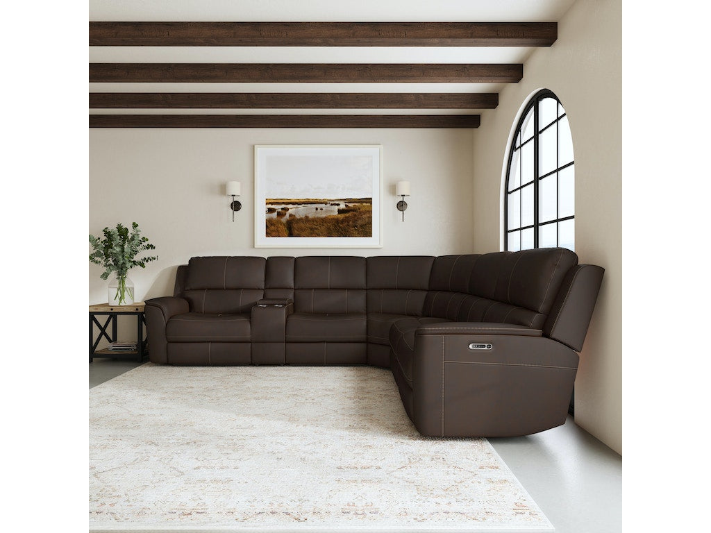 Henry Power Reclining Sectional with Power Headrests and Lumbar