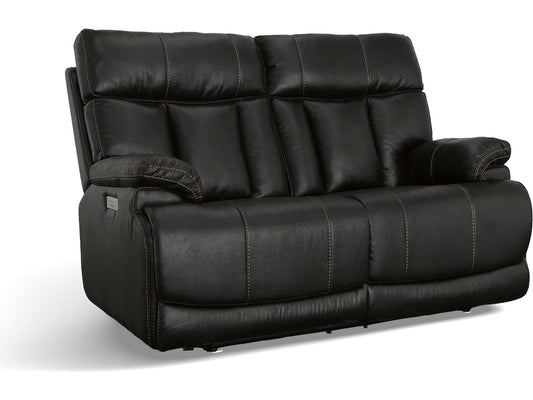 Clive Power Reclining Loveseat with Power Headrests and Lumbar