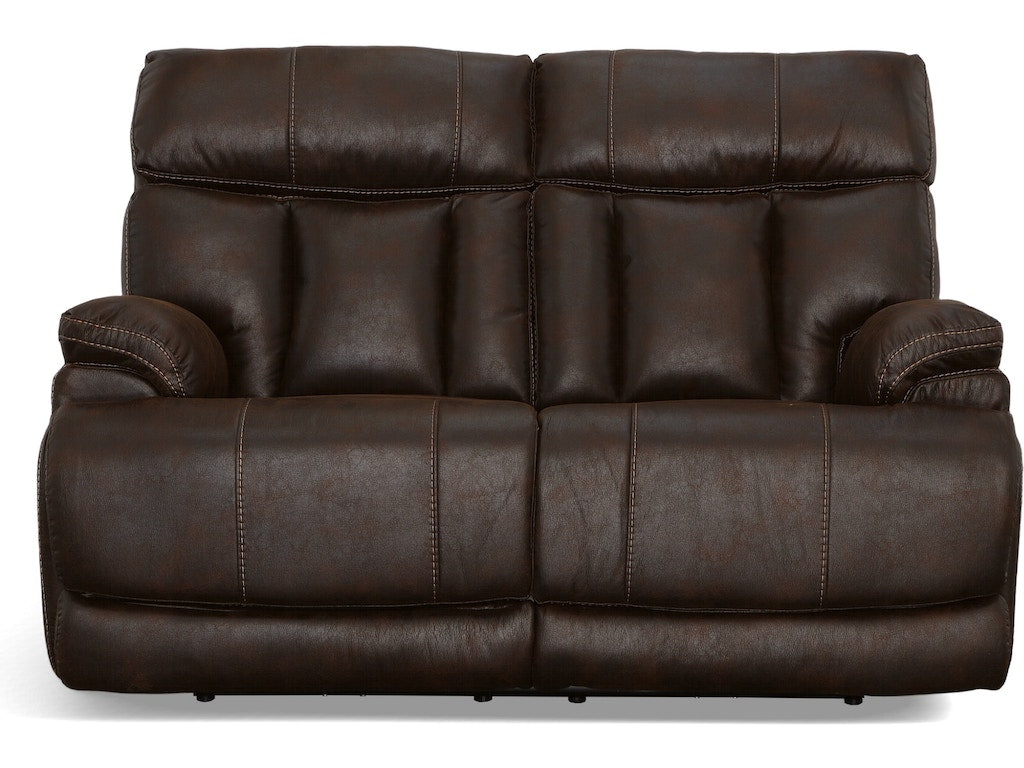 Clive Power Reclining Loveseat with Power Headrests and Lumbar