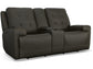 Iris Power Reclining Loveseat with Console and Power Headrests